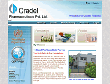 Tablet Screenshot of cradelpharma.com